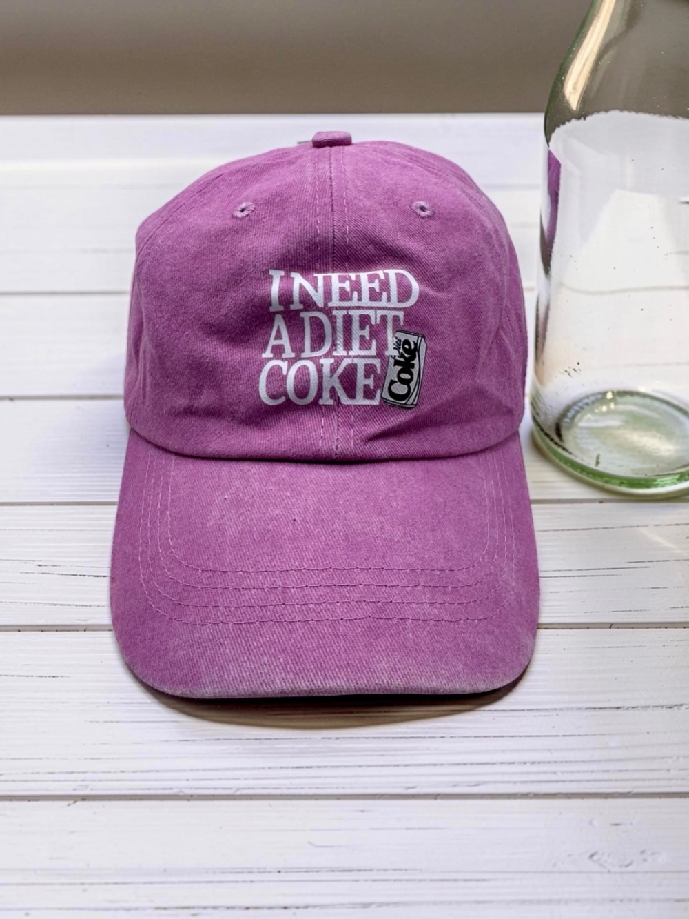 Pink “I Need a Diet Coke” Adjustable Hat